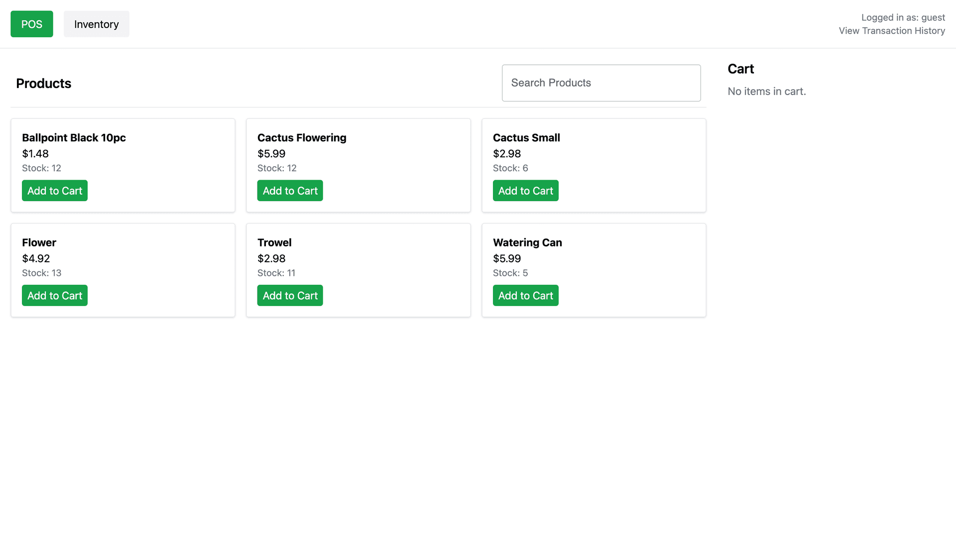 Inventory System • Fullstack App preview